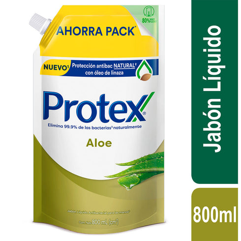 JABÓN LÍQUIDO DE MANOS PROTEX ALOE DOYPACK 800ML